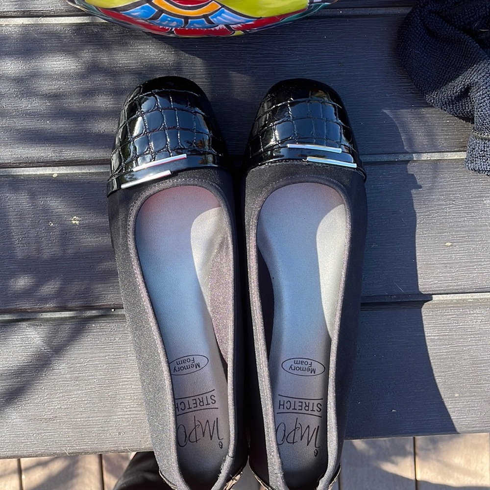 Impo loafers. Patton leather accents and memory foam